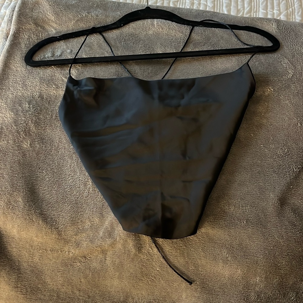 Satin crop top